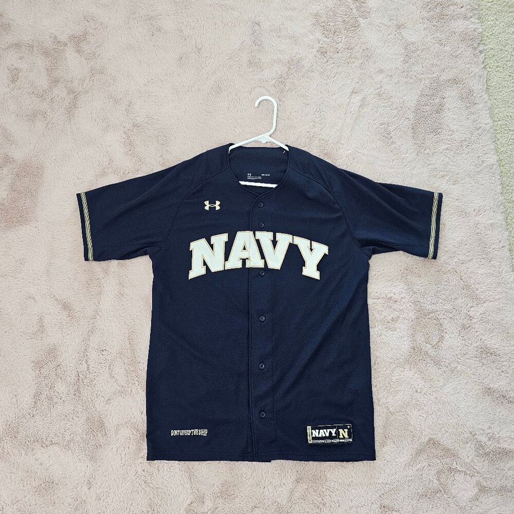 Naval Academy - Men's Under Armour Replica Baseball Jersey Medium